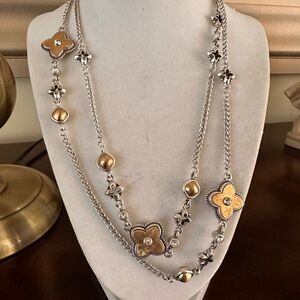 Brighton Two-Tone Brighton Cathedral Floral Necklace